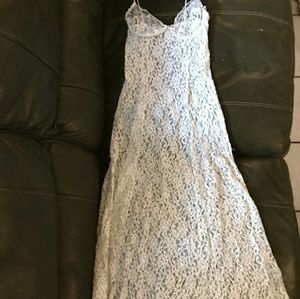 Long lace lingerie dress or wedding slip